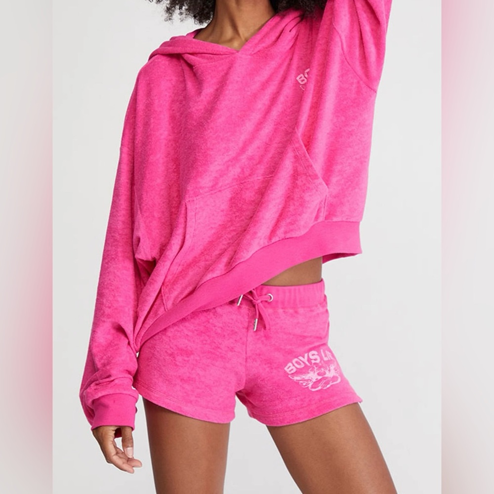 Boys Lie Pink Hooded Sweatshirt